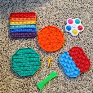 Colorful Pop It Fidget Toy Set